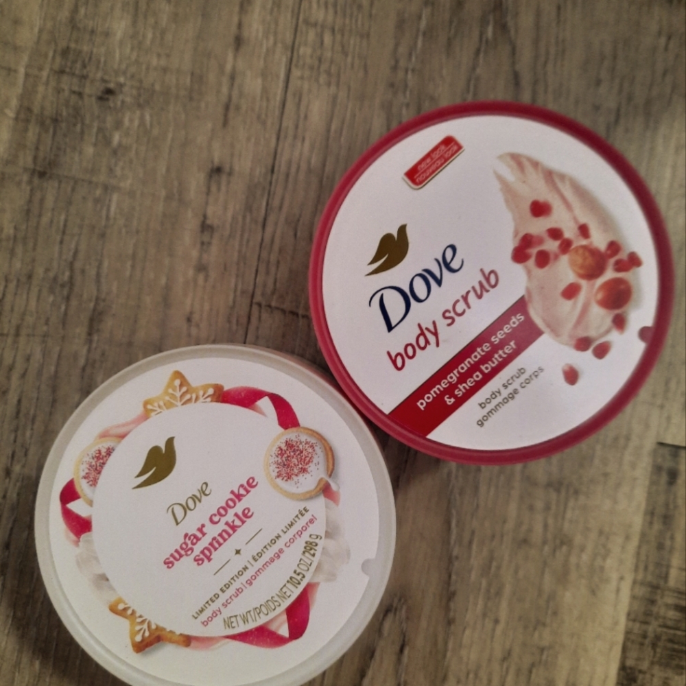 Dove sugar cookie holiday edition and pomegranate